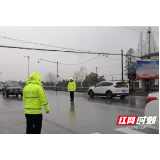 湘阴：备战低温雨雪天气，交警大队紧急行动