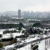 临湘市迎来春节后首场降雪