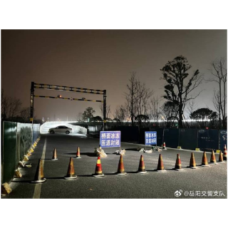 洞庭湖大桥东匝道路段实行临时交通管制