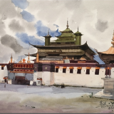 绘画丨黎波：《桑耶古寺》