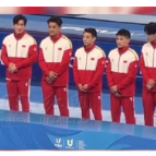 中国队夺成都大运会体操男团冠军