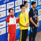 中国选手马衣姑夺得武术散打男子60公斤级金牌