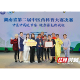 湖南省中医药研究院附属医院在第二届中医药科普大赛中获一等奖