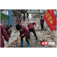 临湘市疾控中心：冰雪更衬“疾控红”