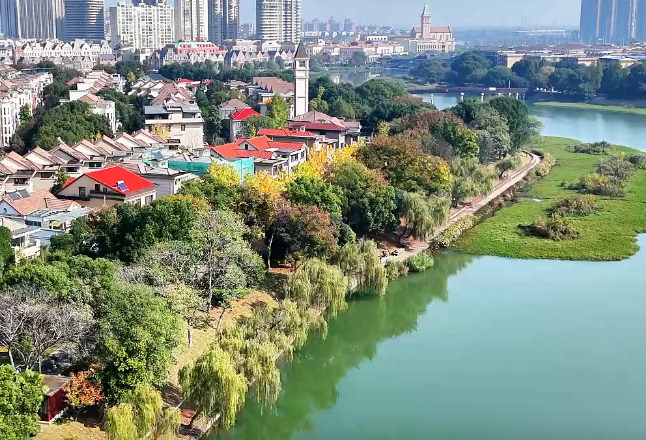 央媒看湖南丨常德：穿紫河畔银杏林美如画卷