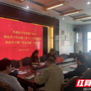 凤凰县文旅广电局开展“学史崇德”专题学习研讨