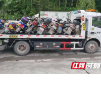 龙山公安各乡镇积极开展交通道路安全整治行动