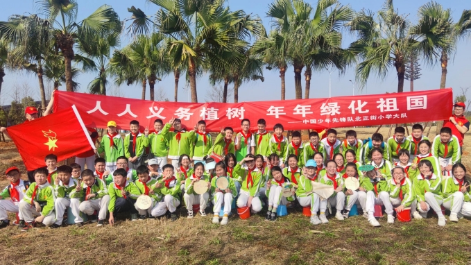 北正街小学：一起去植树