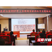 宋颖书法公益讲座在常德市武陵区东升小学举行