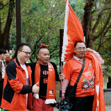 湘赣球迷同聚桃花源 携手助威湘超与航天