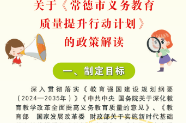常德市教育局关于《常德市义务教育质量提升行动计划》的政策解读