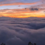 视频 | 汝城县东岗岭：春日云海翻涌 霞光漫染天际