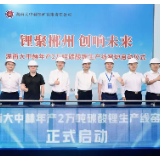 湖南大中赫年产2万吨碳酸锂生产线窑炉试运行