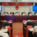 临武县第十八届人大常委会第四十次会议召开