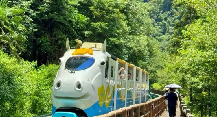 立秋遇雨降温 张家界十里画廊游人如织