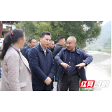 祝云武调研指导马头溪村脱贫攻坚及灾后重建等工作