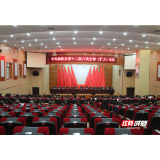 桑植县委十二届八次全体(扩大)会议召开