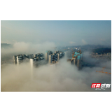 “飞阅”张家界丨穿越云雾，张家界城市宛若仙境