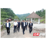 欧阳斌来桑植县调研张家界红军体验园项目