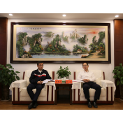 张龚会见傅章荣一行