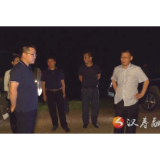 汉寿县委书记车世忠检查西湖垸防汛工作