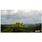 惊艳！慈利四十八寨景点上空现彩虹美景