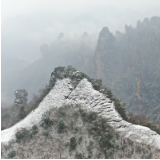 张家界武陵源景区再降雪