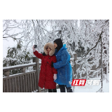 张家界景区天子山：雨雪迎新春  冰挂晶莹剔透（组图）