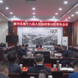 慈利县第十八届人民政府第19次常务会议召开