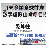 首拍79888元！张家界元宇宙成功竞拍虚拟山峰命名权 沙洲村结缘乾坤柱