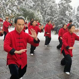 武陵源区太极拳协会举办“踏雪张家界 助威冬奥会”太极拳展演活动