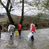 永定区合作桥乡：志愿清理河道 呵护绿水青山
