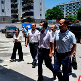 省农行行长陶伟梁一行调研市经投公司项目
