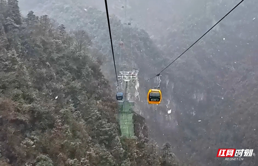 下雪啦！张家界七星山景区迎今冬第一场雪