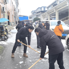 张家界市应急管理局开展“铲雪除冰”主题党日活动