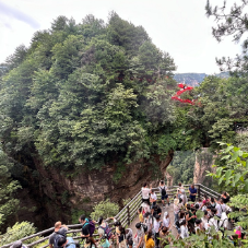 张家界国家森林公园迎来蒙古国游客团