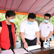 珠晖区领导督查全区重点场所疫情防控工作