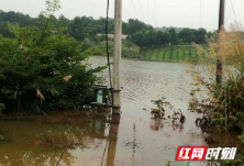 澧县：暴雨来袭 供电员工跳进洪水给电表“搬家”