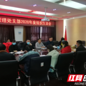 常德市房地产产权管理处党支部召开2020年度组织生活会