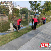 武陵区永安街道开展巡河护河环保志愿活动