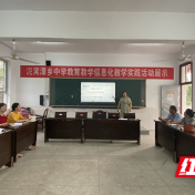桃源：泥窝潭中学开展课题研究狠抓师资培训