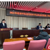 武陵区府坪街道召开2021年度社区党组织及直属党支部书记抓基层党建工作述职评议会