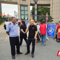 武陵区永安街道高坪头社区开展反诈骗宣传活动