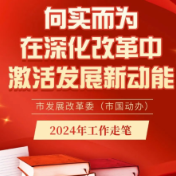 长图｜向实而为，在深化改革中激活发展新动能 ——市发展改革委（市国动办）2024年工作走笔