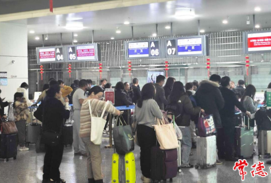 常德桃花源机场春运已完成旅客吞吐量超8万人次