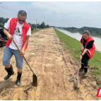 奋战高洪丨汉寿毛家滩回维乡：防汛搭档齐上阵，并肩作战护平安