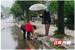 桃源县郑家驿镇：七旬老党员雨中守初心 暖乡邻