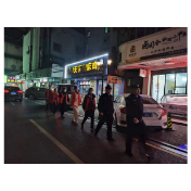 武陵区府坪街道青阳阁社区开展 “禁燃禁炮”严控行动