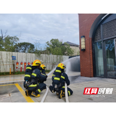 防范于未“燃”｜武陵区永安街道联合武陵区消防救援大队开展消防演练