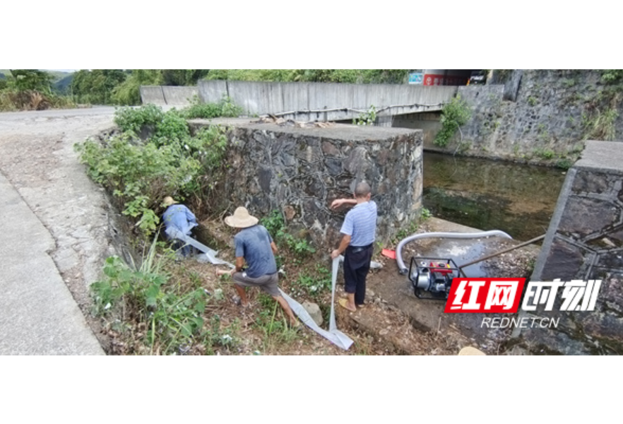 桃源茶庵铺镇多措抗旱保收为农田“解渴”